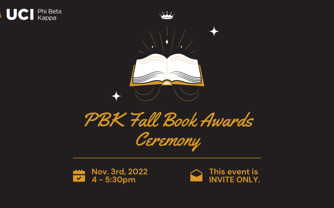 2022 PBK Fall Book Awards Ceremony